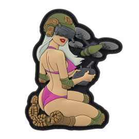 нашивка Tactical girl №6 PVC White/Pink/Olive V2 51468002 нашивка Tactical girl №6 PVC White/Pink/Olive V2 51468002