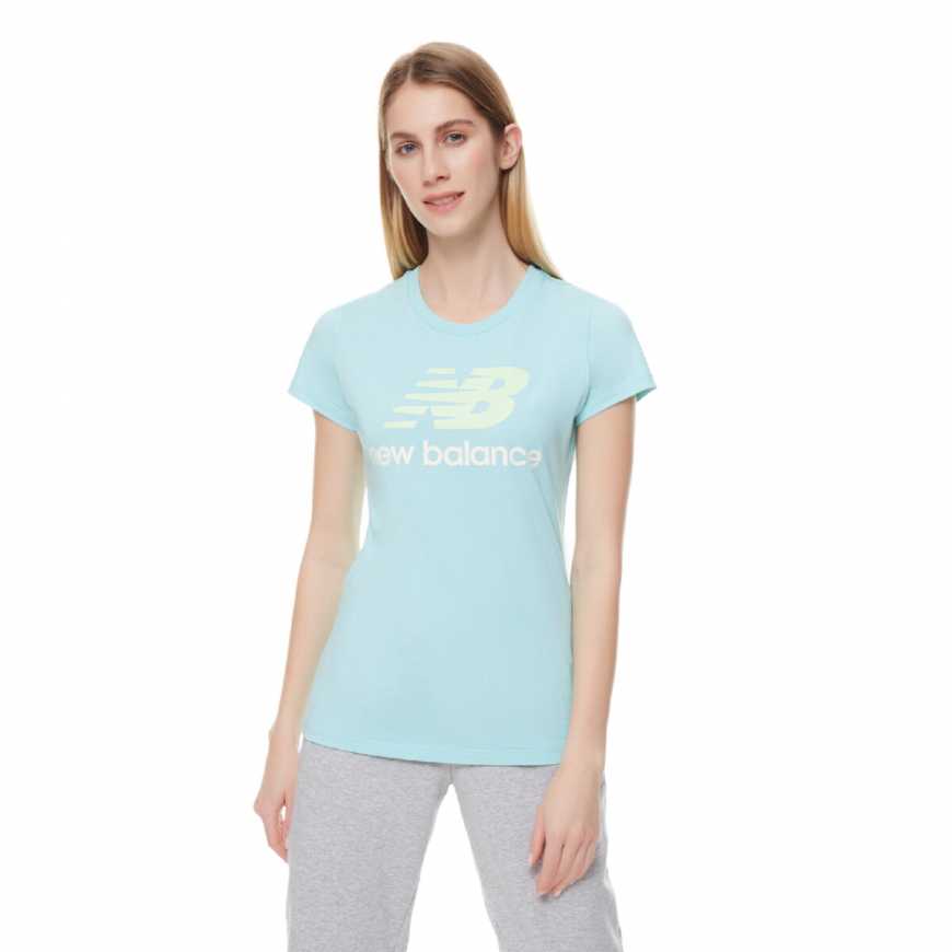 Футболка жіноча New Balance Essentials Stacked Logo WT91546SRF - Зображення №3