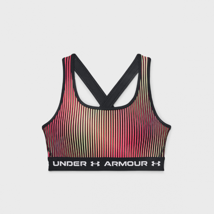 Топ жіночий UNDER ARMOUR Crossback Mid Print 1361042-002 - Зображення