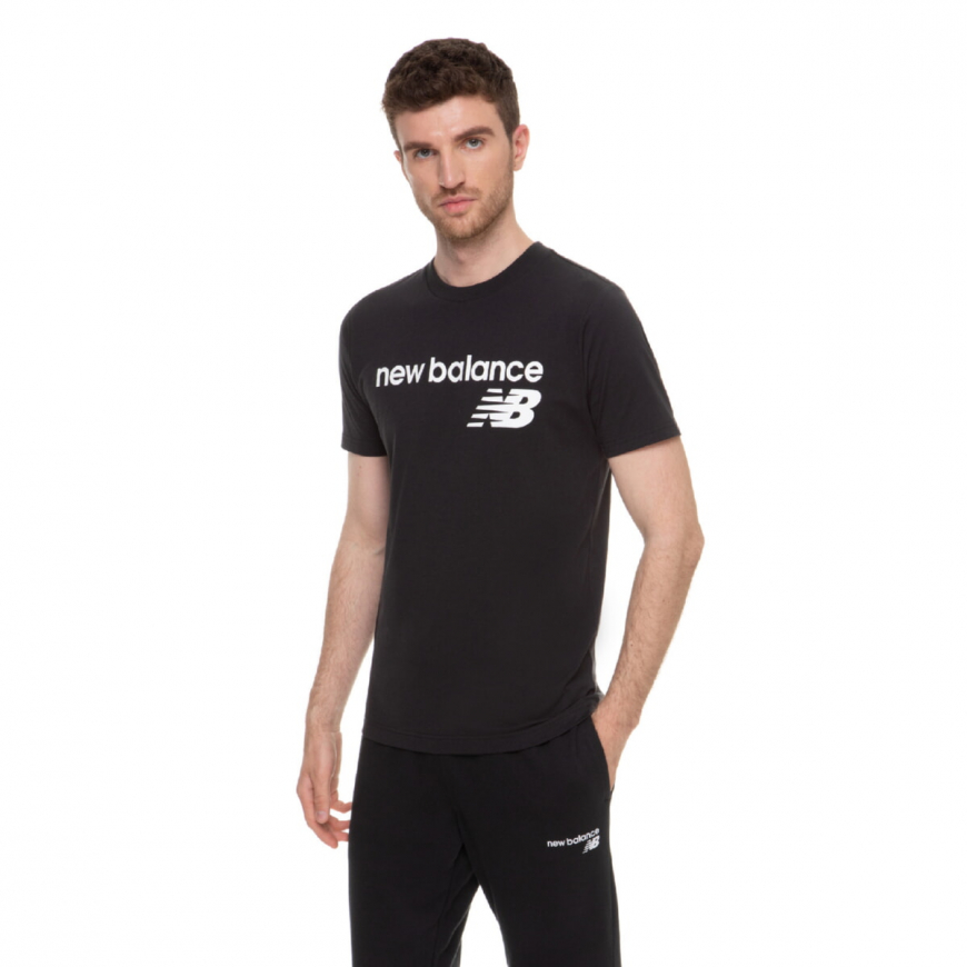 Футболка чоловіча New Balance Classic Core Logo MT03905BK - Зображення №3