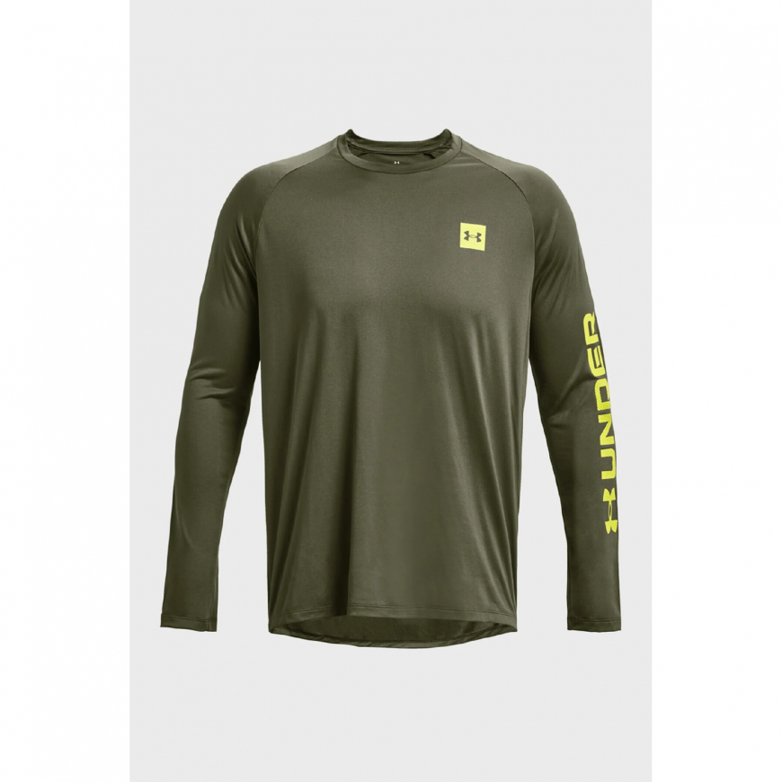 Лонгслів чоловічий Under Armour Tech Prt Fill LS 1379782-390 - Зображення №4