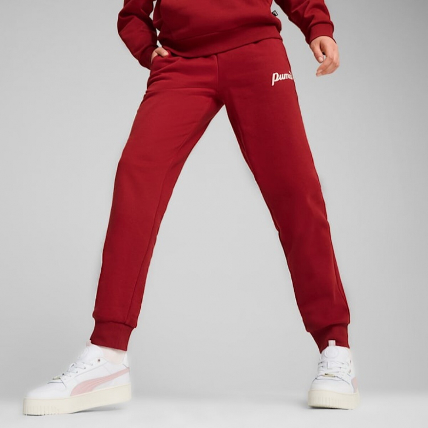 Штани жіночі Puma ESS+ Script broek voor dames 68153613 - Зображення