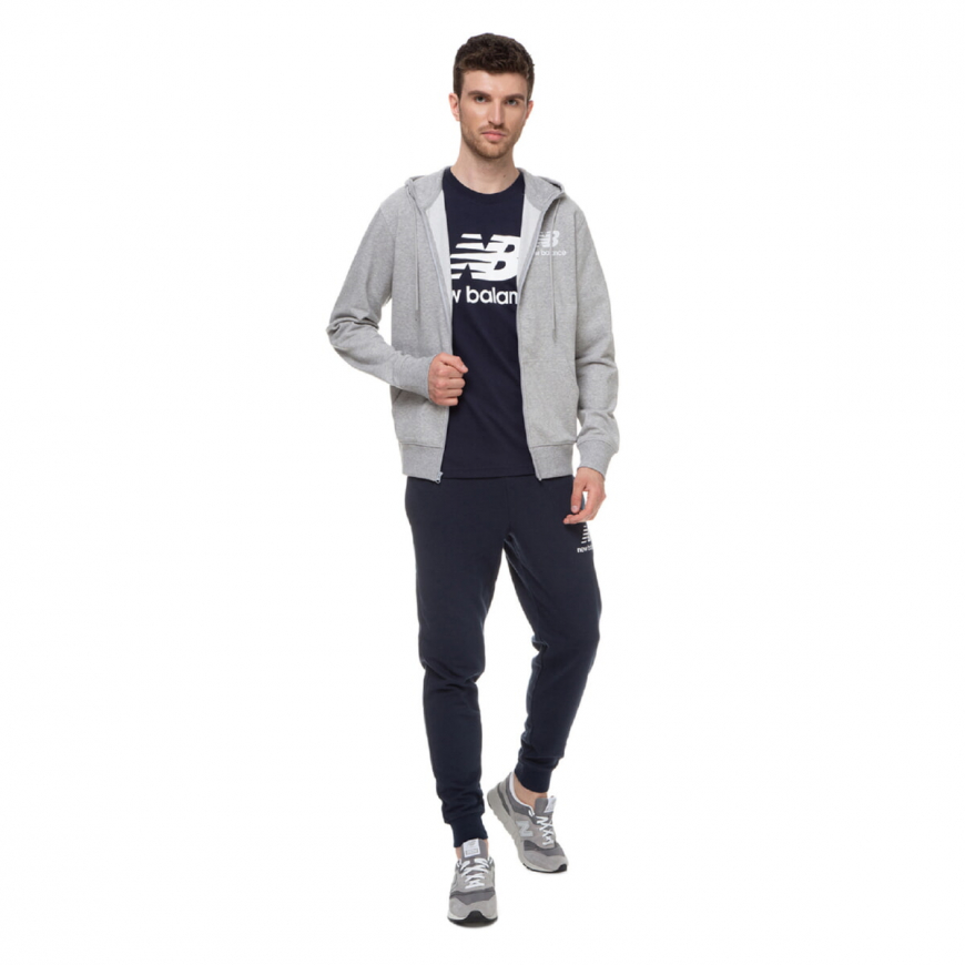 Спортивна куртка чоловіча New Balance Essentials Stacked Full Zip MJ03558AG - Зображення №5