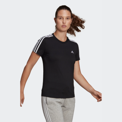 Футболка ADIDAS  Essentials Slim 3-Stripes GL0784