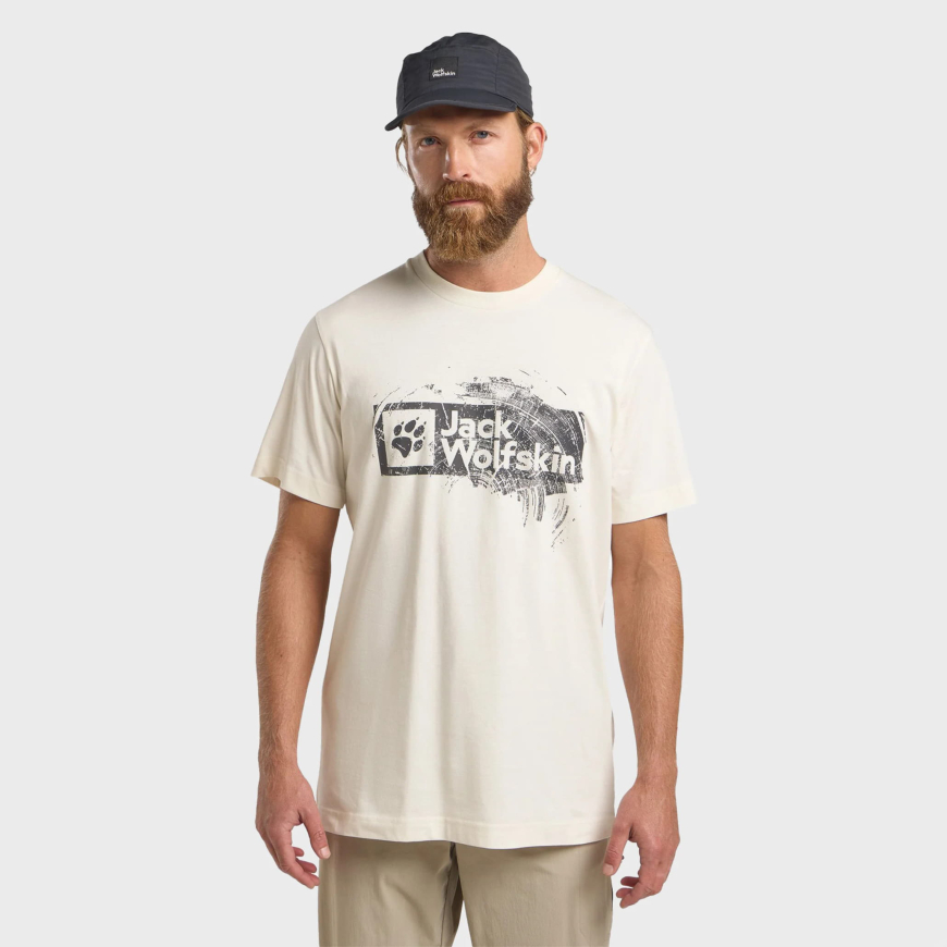 Футболка чоловіча Jack Wolfskin BRAND T M  A64116 - Зображення