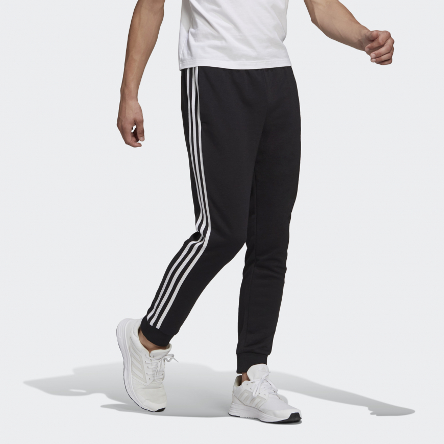 Штани чоловічі ADIDAS ESSENTIALS CUFF 3-STRIPES GK8831 - Зображення