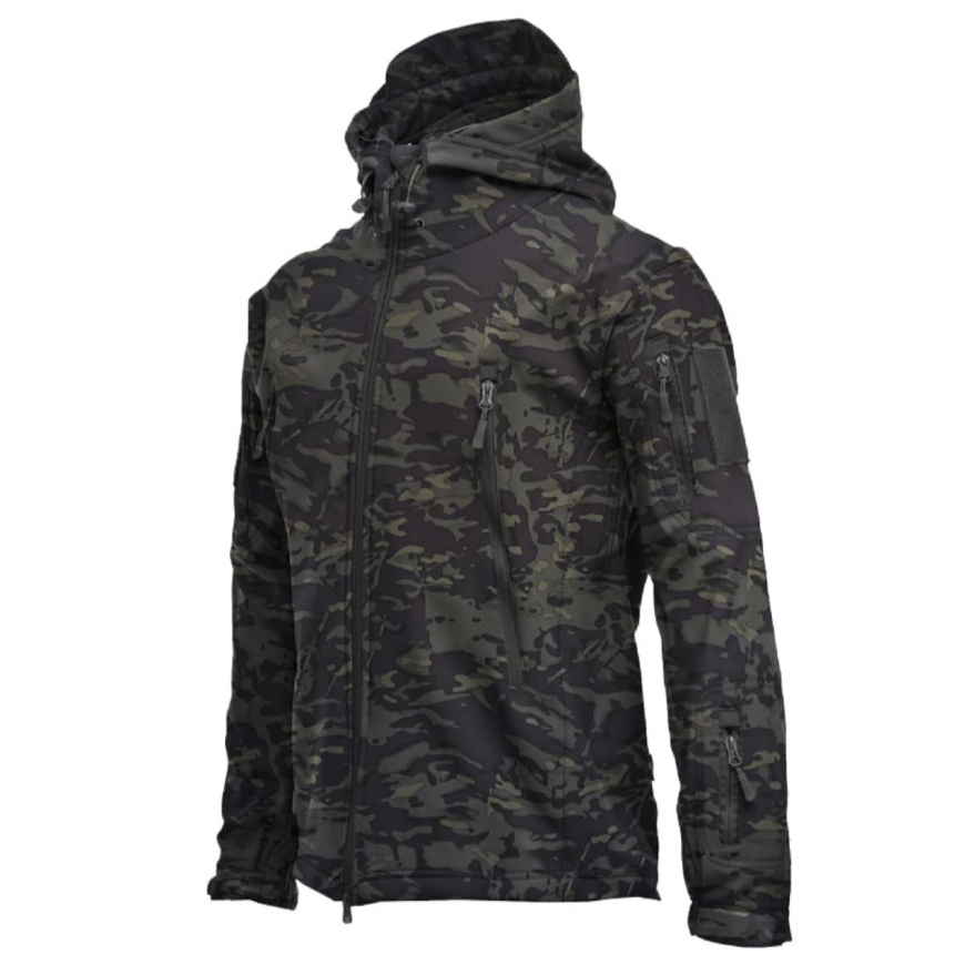 Куртка SoftShell війскова Black CP 220405-002 - Зображення №4