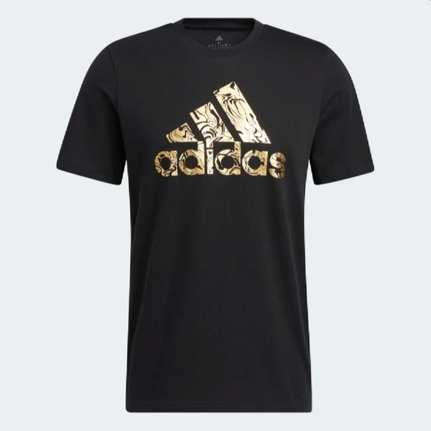 Футболка чоловіча ADIDAS LIQUID FOIL BADGE OF SPORT HK9157  - Зображення