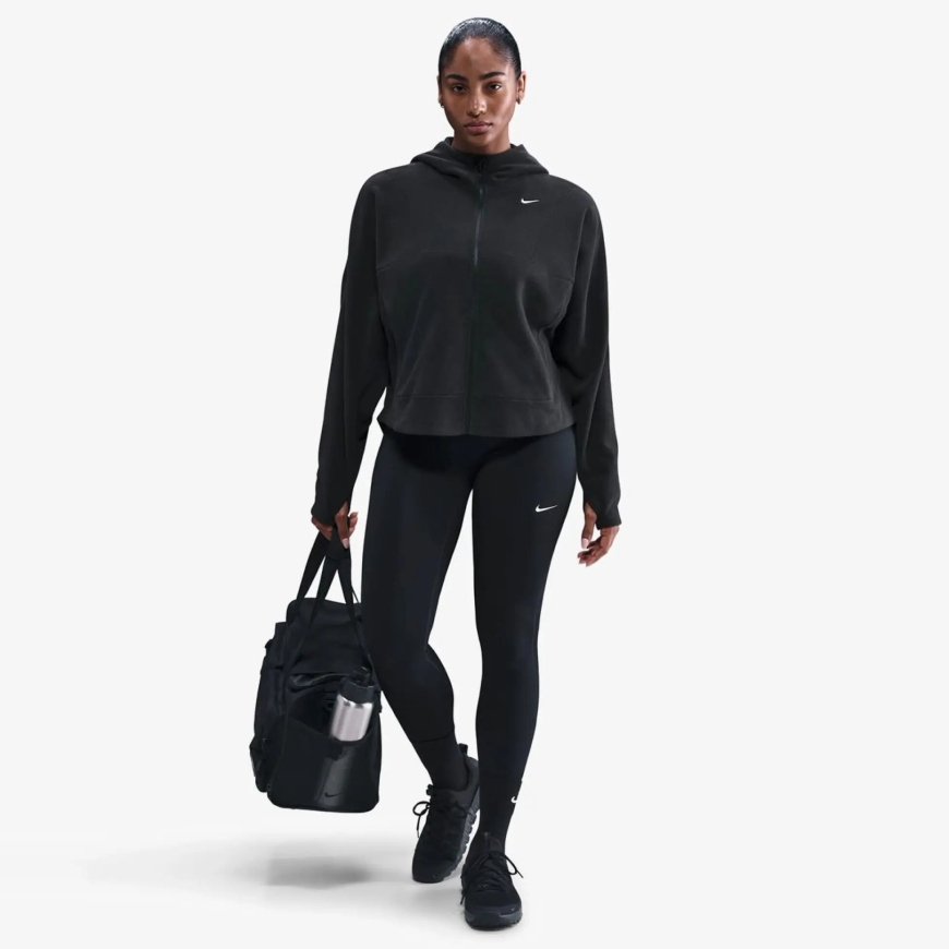 Фліс жіночий NIKE W NK ONE TF FZ TOP POLAR HV3698-010 - Зображення №4