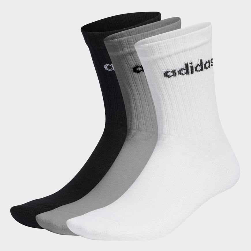 Три пари шкарпеток ADIDAS Linear Crew Cushioned IC1302 - Зображення