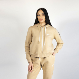 Костюм жіночий Fly 26044С на флісі з капюшоном.