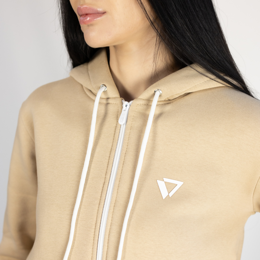 Костюм жіночий Fly 26044С на флісі з капюшоном. - Зображення №4