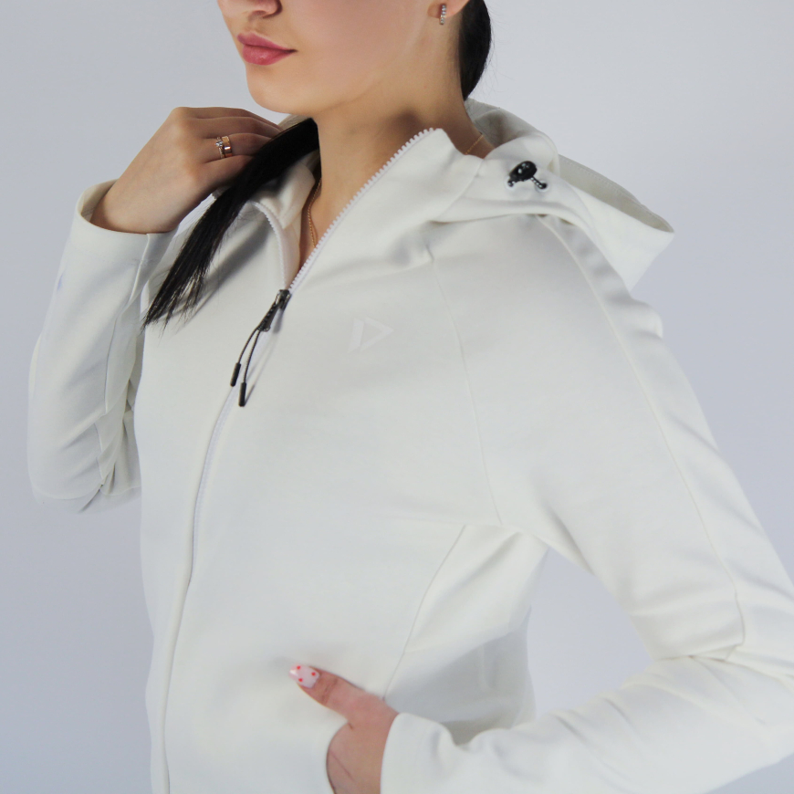 Костюм жіночий молочний  Double Face FLY 25003С - Зображення №2