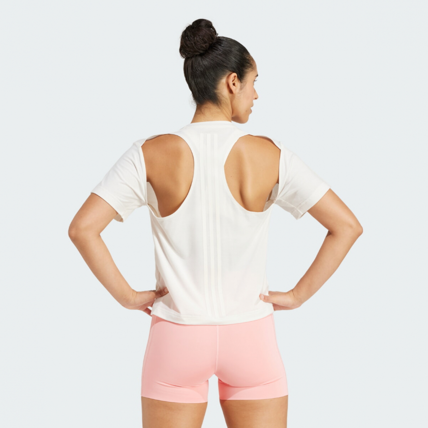 Футболка жіноча ADIDAS POWER BACK-CUTOUT 3-STRIPES IW3159  - Зображення №2