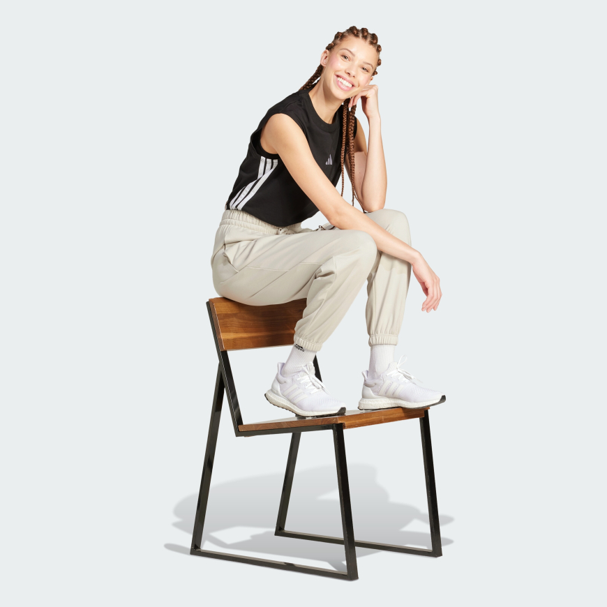 Брюки жіночі ADIDAS Essentials Small Logo French Terry Cuffed JC8305 - Зображення №3