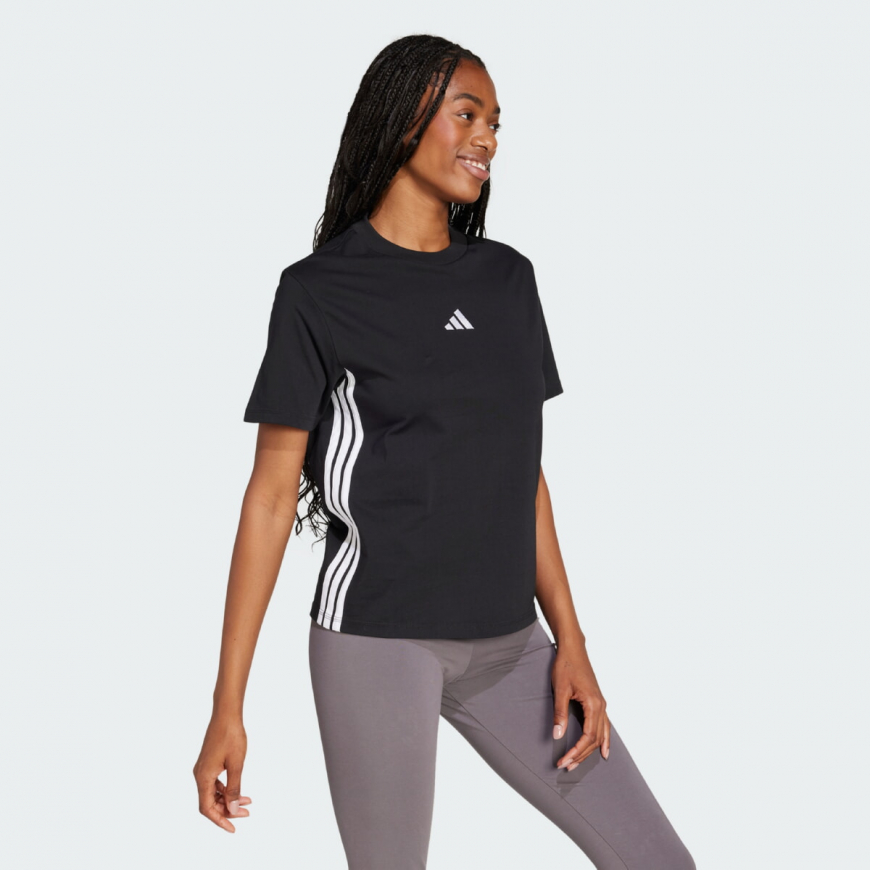Футболка жіноча ADIDAS ESSENTIALS 3-STRIPES COTTON JD0846  - Зображення №3