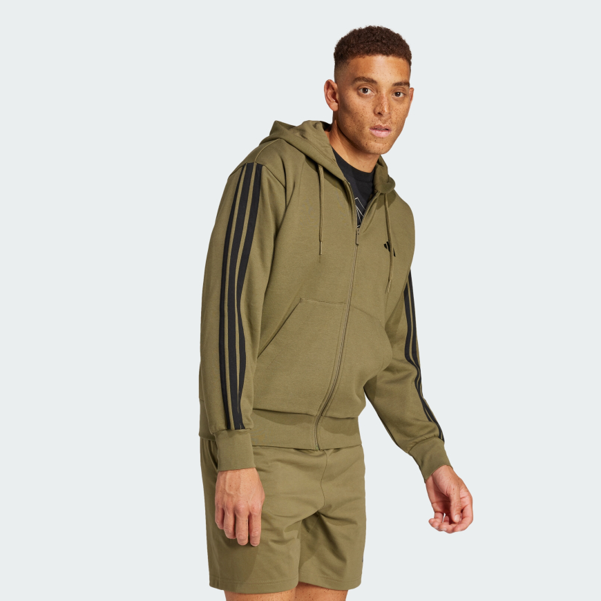 Худі чоловіче ADIDAS Essentials 3-Stripes Fleece JD1864 - Зображення №3