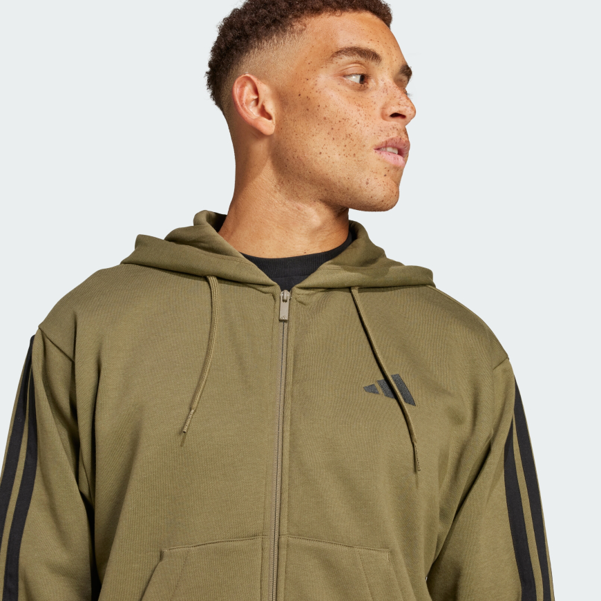 Худі чоловіче ADIDAS Essentials 3-Stripes Fleece JD1864 - Зображення №4