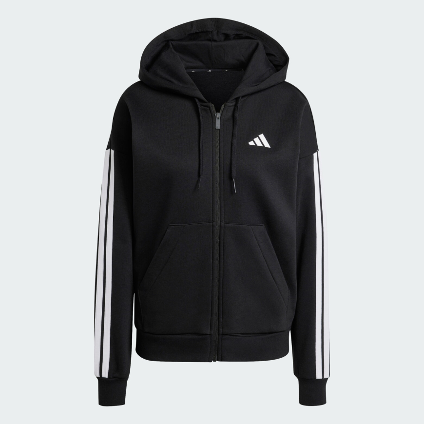 Худі жіноче ADIDAS Essentials 3-Stripes Full-Zip Fleece JE1283 - Зображення