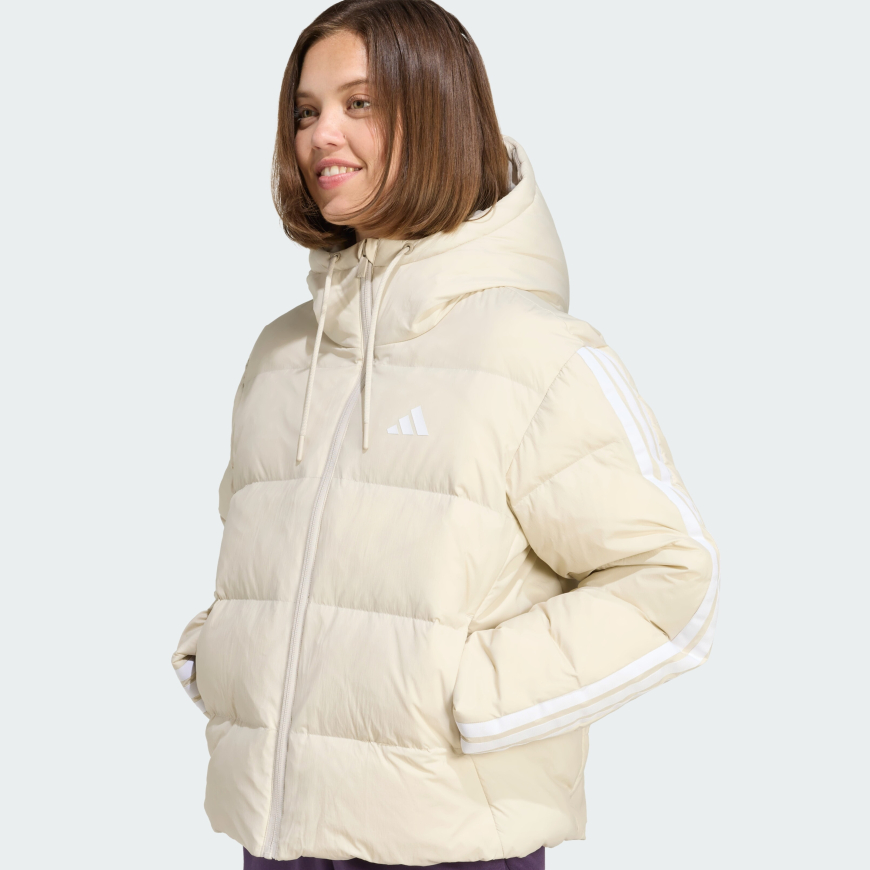 Пуховик жіночій ADIDAS Essentials Climawarm 3-Stripes JM4107 - Зображення №4