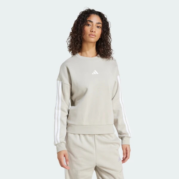 Світшот жіночій ADIDAS ESSENTIALS 3-STRIPES FLEECE JX7689 - Зображення
