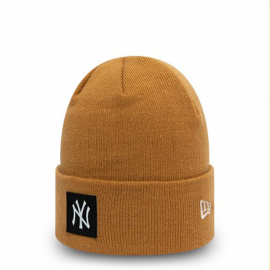 Шапка New Era NEW YORK YANKEES TEAM LOGO BEIGE BEANIE HAT 60141873