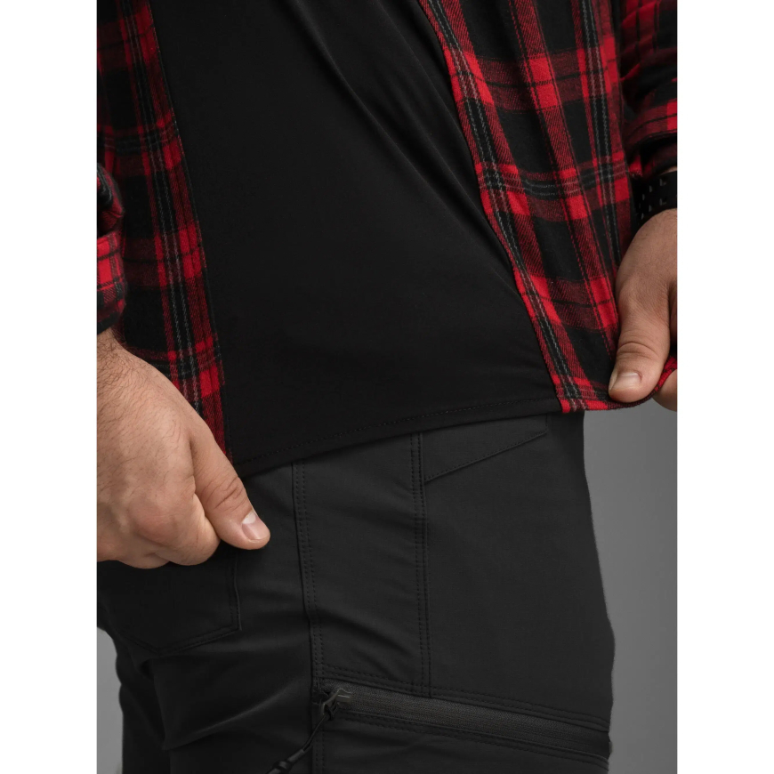 Сорочка фланелева BEZET Defender чорний/червоний 11994 - Зображення №11