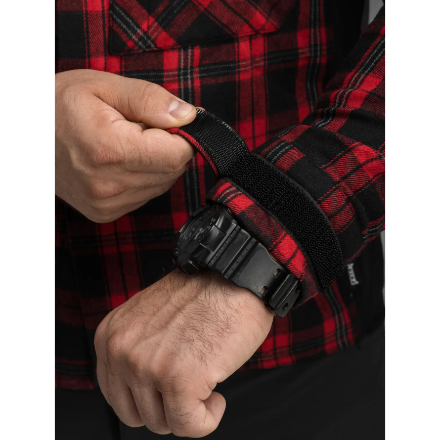 Сорочка фланелева BEZET Defender чорний/червоний 11994 - Зображення №13