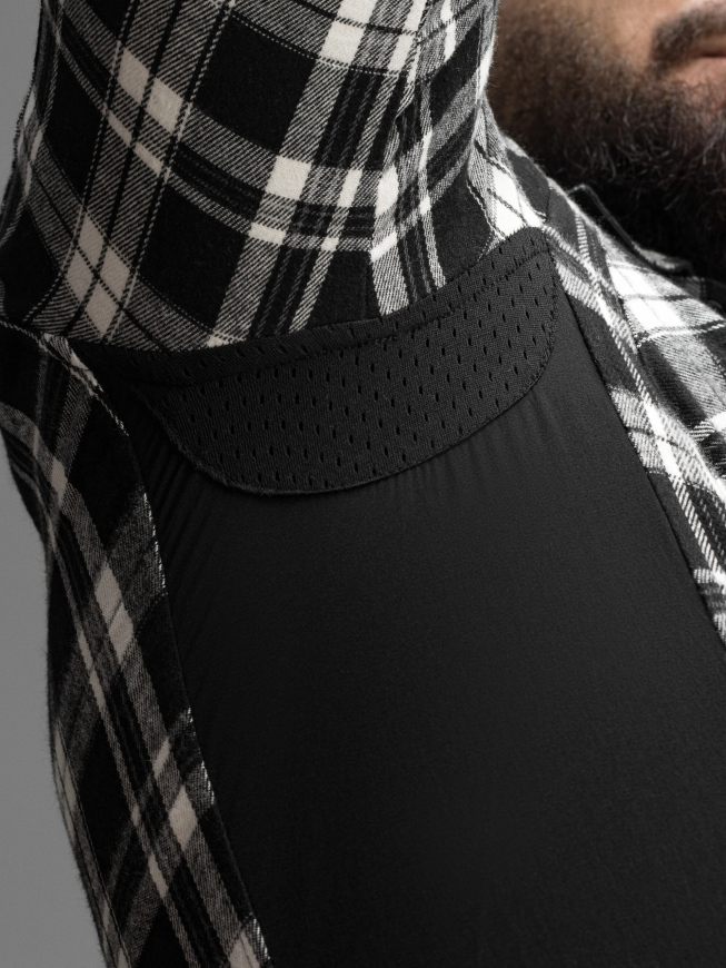 Сорочка фланелева BEZET Defender чорний/білий 11992 - Зображення №4