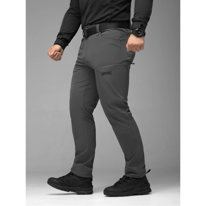 Брюки карго тактичні BEZET TactDry сірий 11958 - Зображення №8