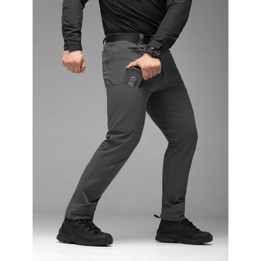 Брюки карго тактичні BEZET TactDry сірий 11958 - Зображення №3