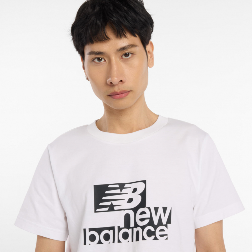 Футболка чоловіча New Balance Sport Graphic Cotton MT53801WT - Зображення №4
