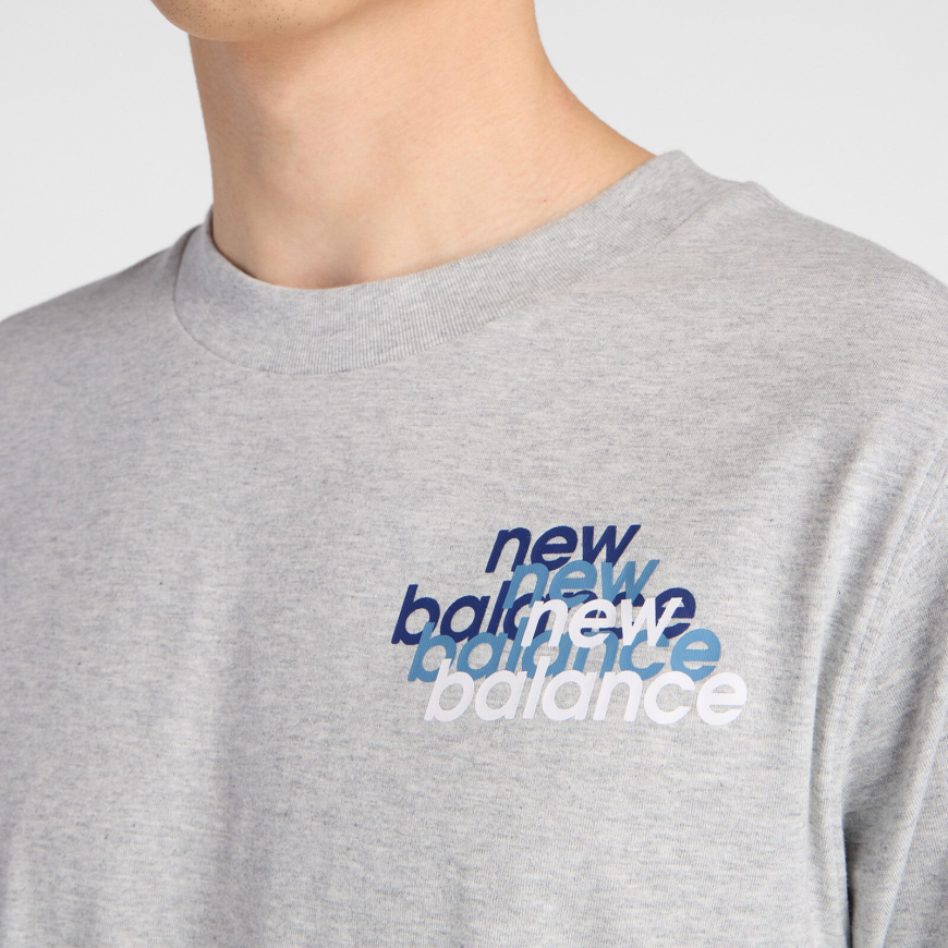 Футболка чоловіча NB Multi Linear MT53958AG - Зображення №4