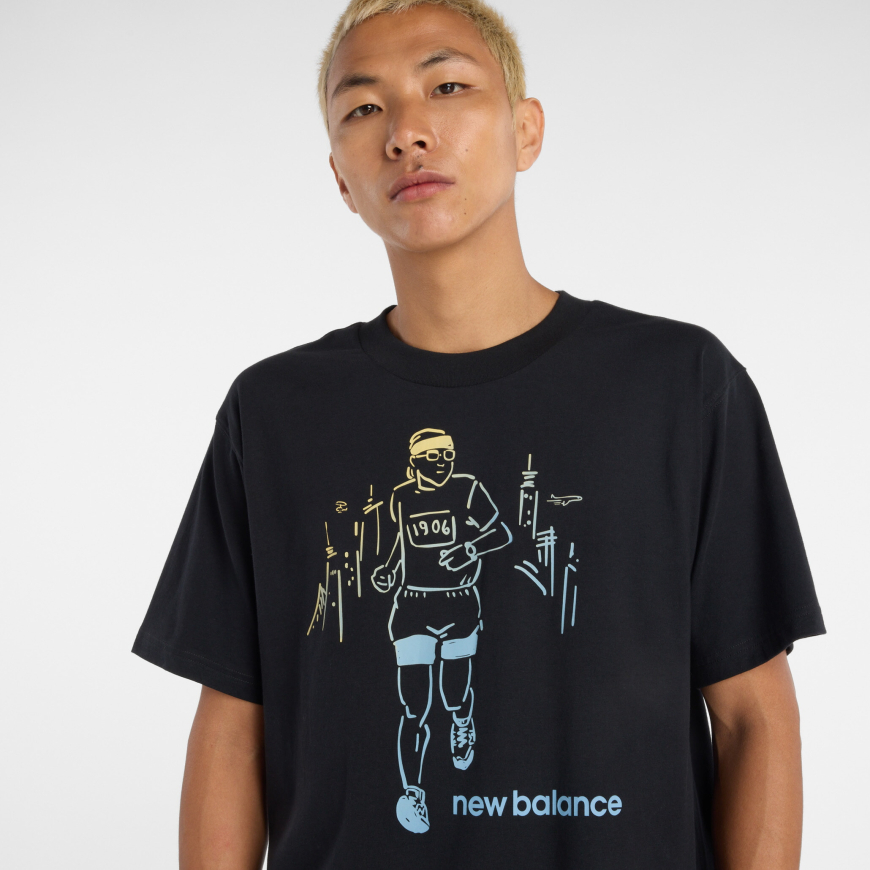 Футболка чоловіча NB Before and After MT53934BK - Зображення №5