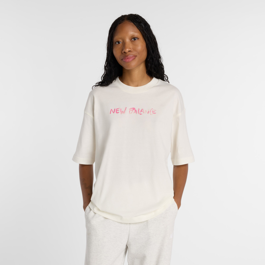 Футболка жіноча NB Visibly Loved Oversized WT61M1JBSST - Зображення