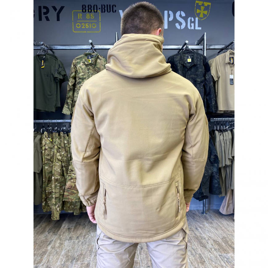 Куртка SoftShell війскова Khaki 220405-008 - Зображення №3