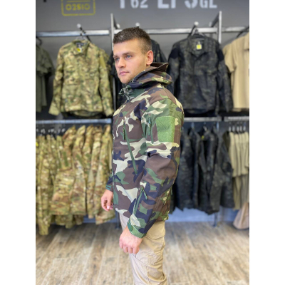 Куртка SoftShell війскова Woogland camo 220405-003