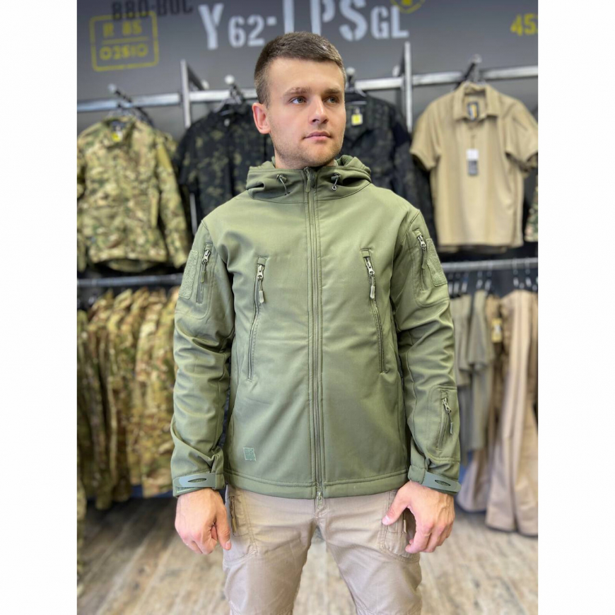 Куртка SoftShell війскова Army Green 220405-007 - Зображення