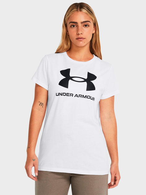 Футболка Under Armour Ua W Sportstyle Logo Ss 1356305-111*SS25 - Зображення