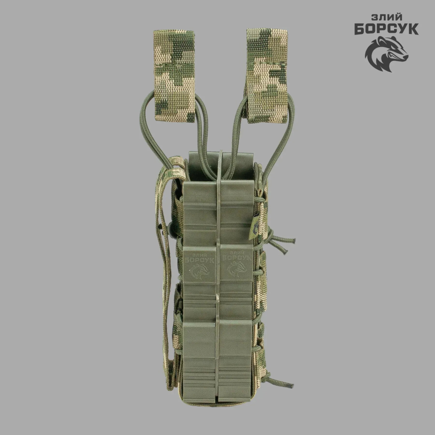 Підсумок Під 2 магазини відкритий з пластиком (Cordura)  2МВП1.2-0133 - Зображення №5