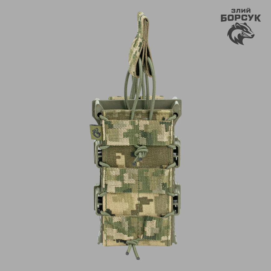 Підсумок Під 2 магазини відкритий з пластиком (Cordura)  2МВП1.2-0133 - Зображення №6