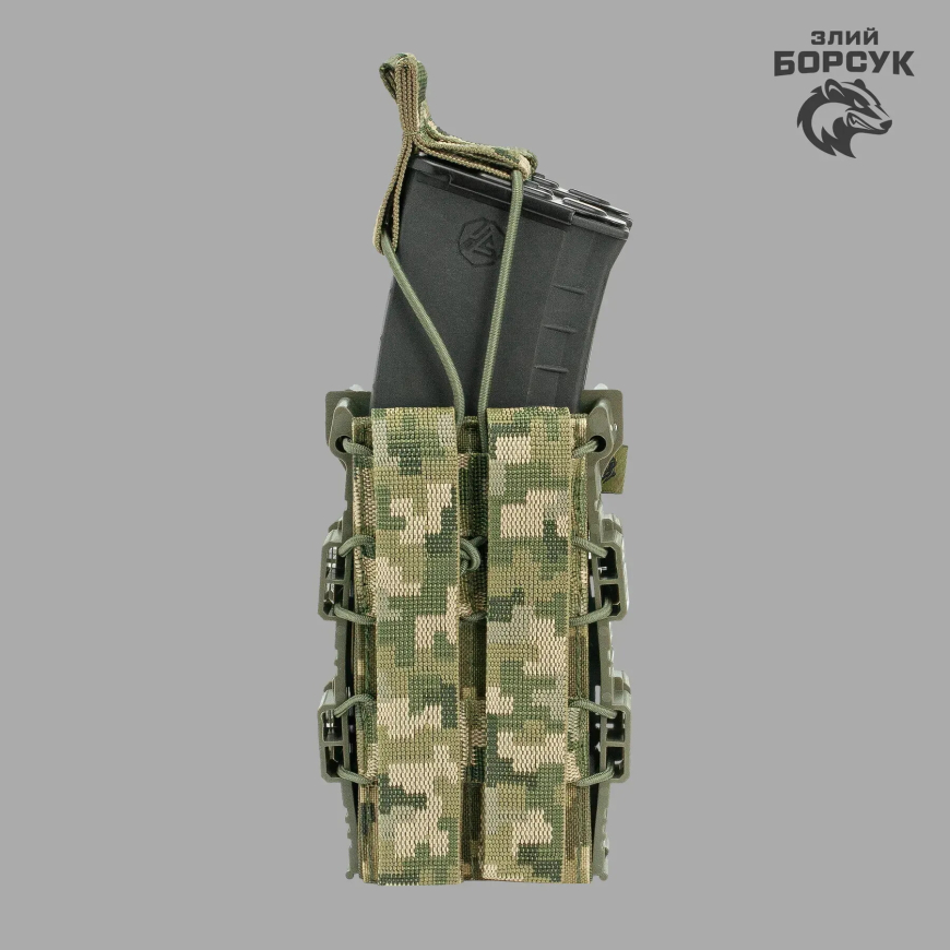 Підсумок Під 2 магазини відкритий з пластиком (Cordura)  2МВП1.2-0133 - Зображення №2