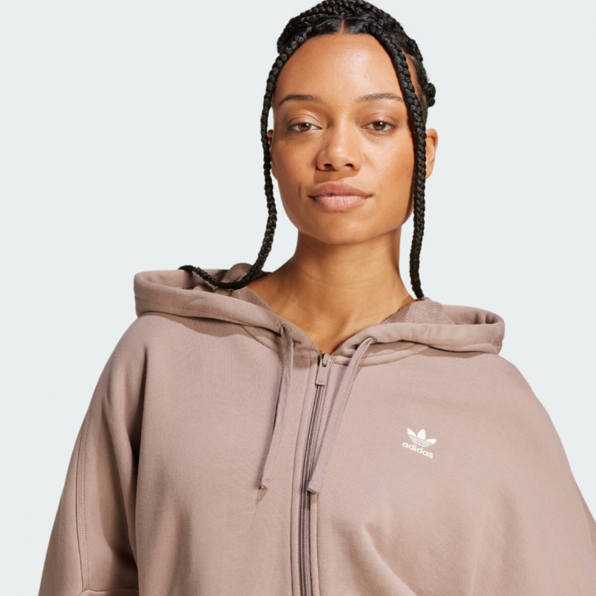 Худі жіноче ADIDAS ESSENTIALS SHORT FULL-ZIP FRENCH TERRY JN7846  - Зображення №4