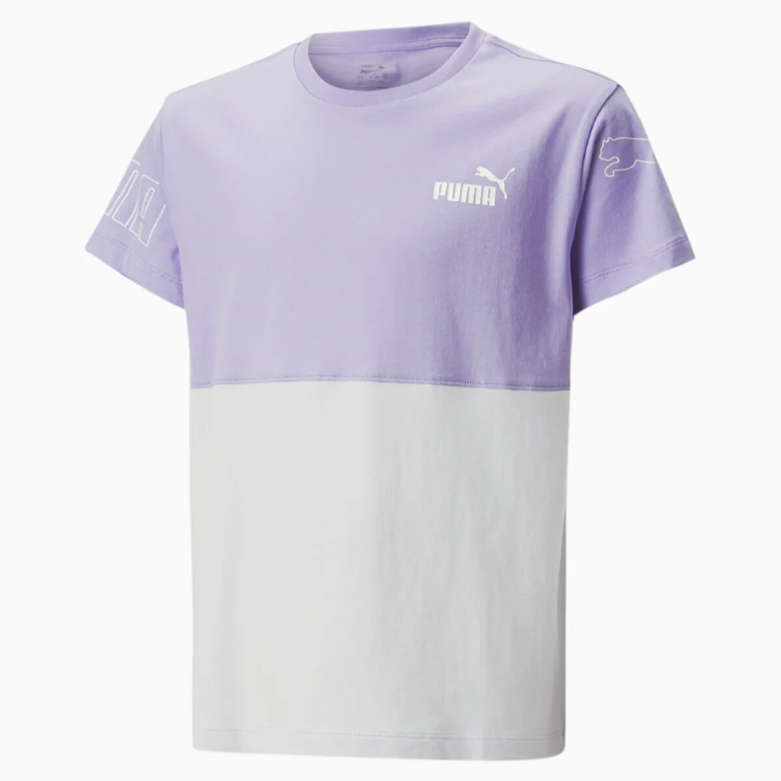 Футболка дитяча PUMA POWER COLOUR BLOCK TEE YOUTH 67354725 - Зображення