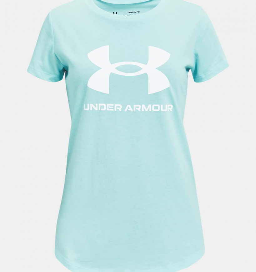 Футболка для дівчаток Under Armour Sportstyle Graphic Short Sleeve 1361182-441 - Зображення