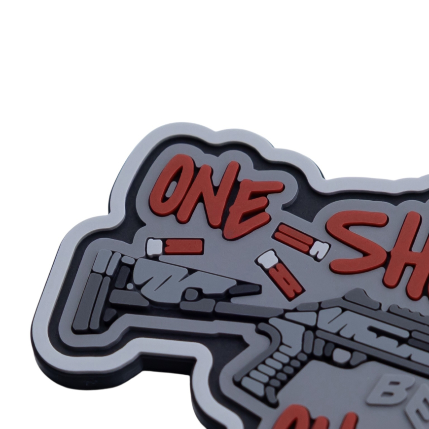 ПВХ Патч (шеврон) Brand Element «One Shot - One Drone»  BE-703-4 - Зображення №3