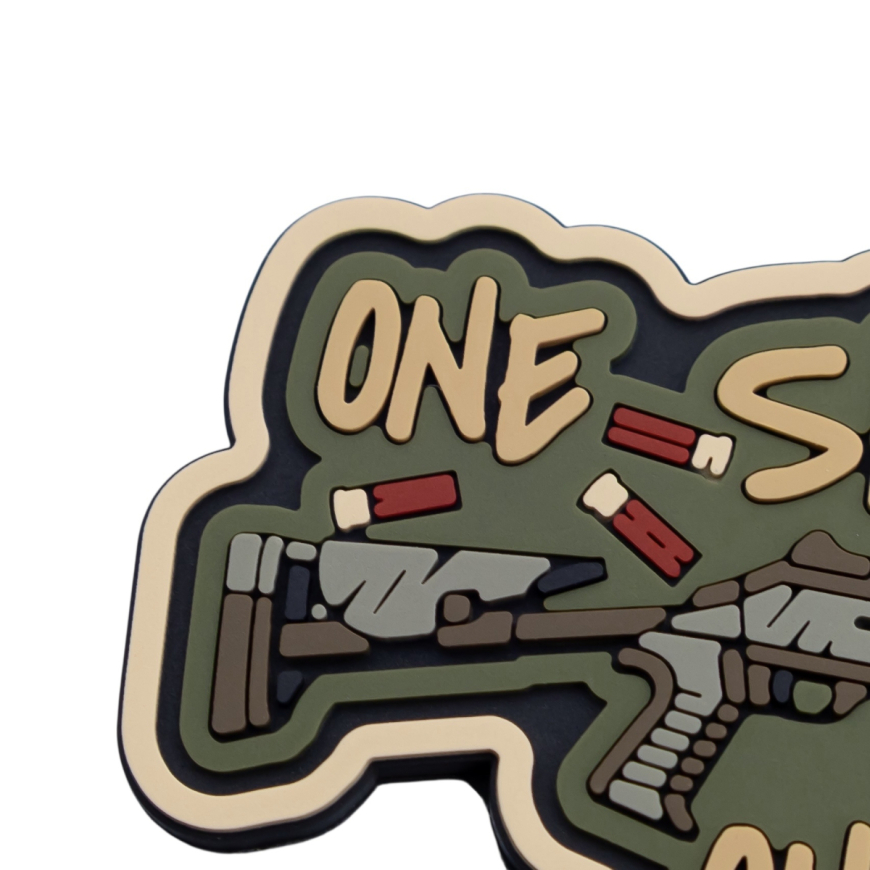 ПВХ Патч (шеврон) Brand Element «One Shot - One Drone»  BE-703-3 - Зображення №3