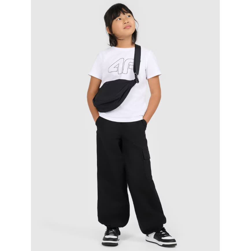 Футболка 4F oversize з принтом для дівчаток SHF2333 - Зображення №2