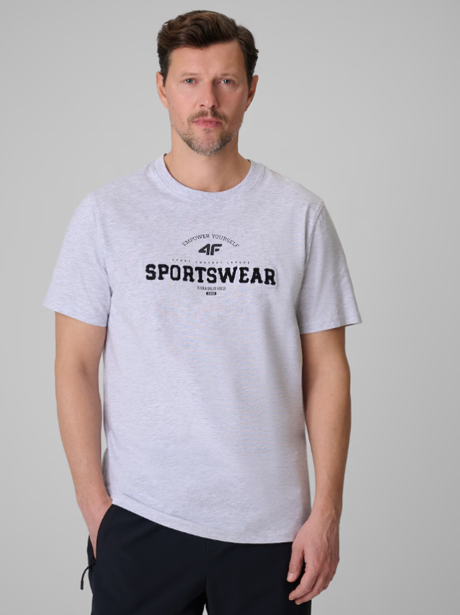 Футболка Чоловіча 4F  regular з принтом SHM3324 - Зображення