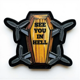 Нашивка Труна See You In Hell S-010